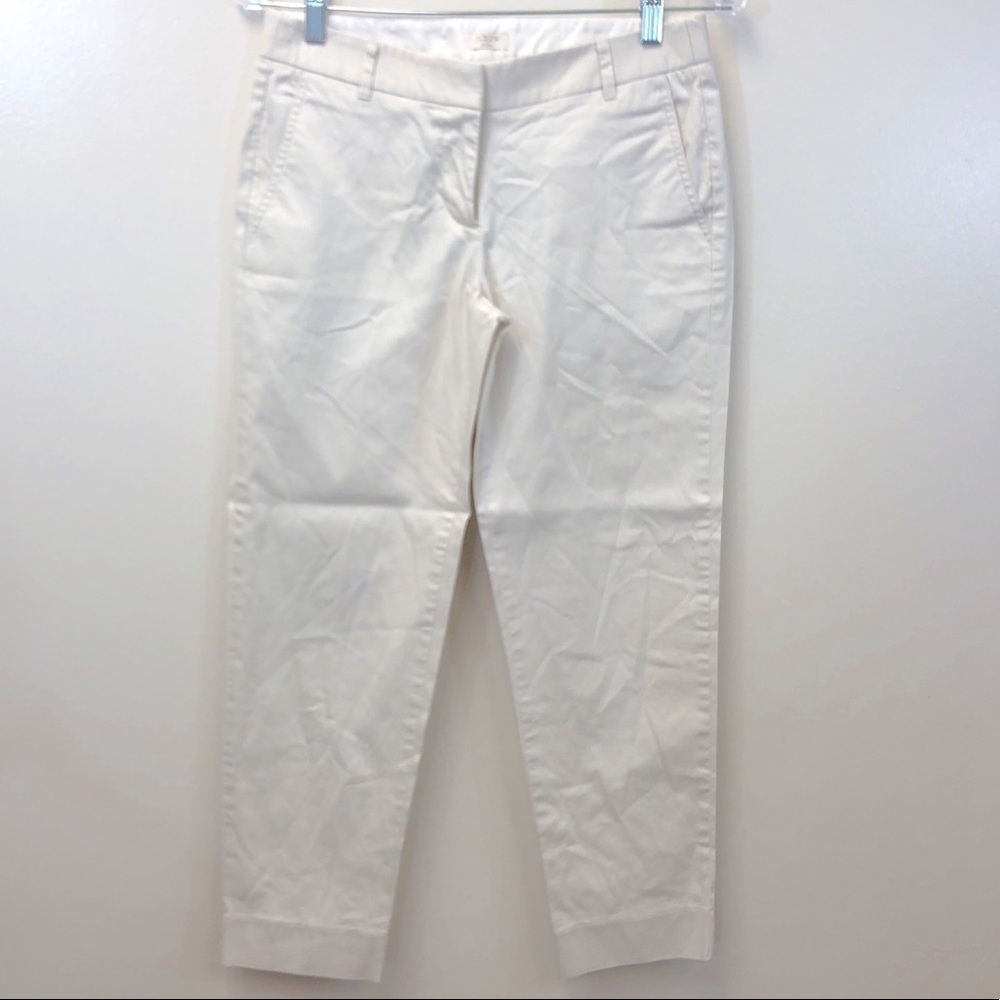 J Crew Stretch Tan Cropped Pant